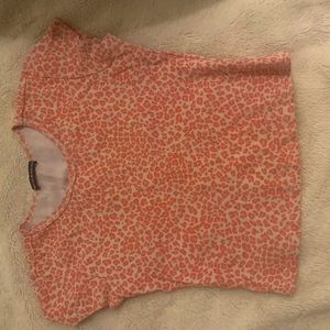 Pink leopard print brandy Melville top